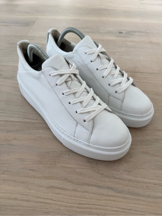 Paul Green Shoes - Paul Green Debbie Wedge Sneakers White Leather UK7/ US9.5 Platform Comfort